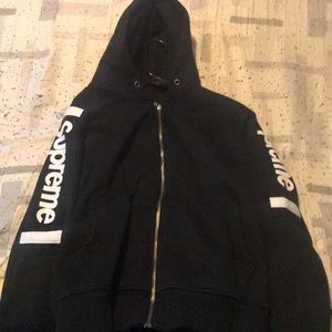 Black supreme hoodie